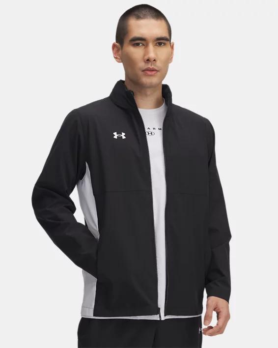 UA Rival Stretch Woven Mens Full-Zip Product Image