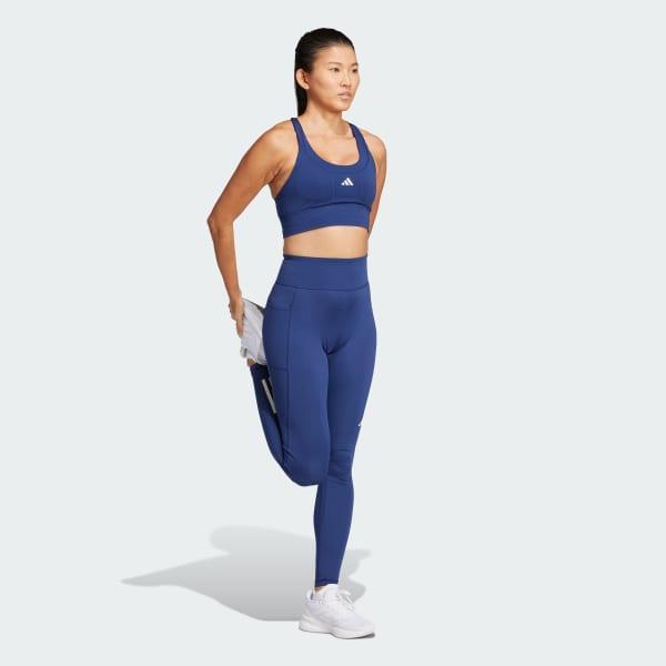 adidas Own the Run Full-Length Leggings Dark Blue XS Womens Product Image