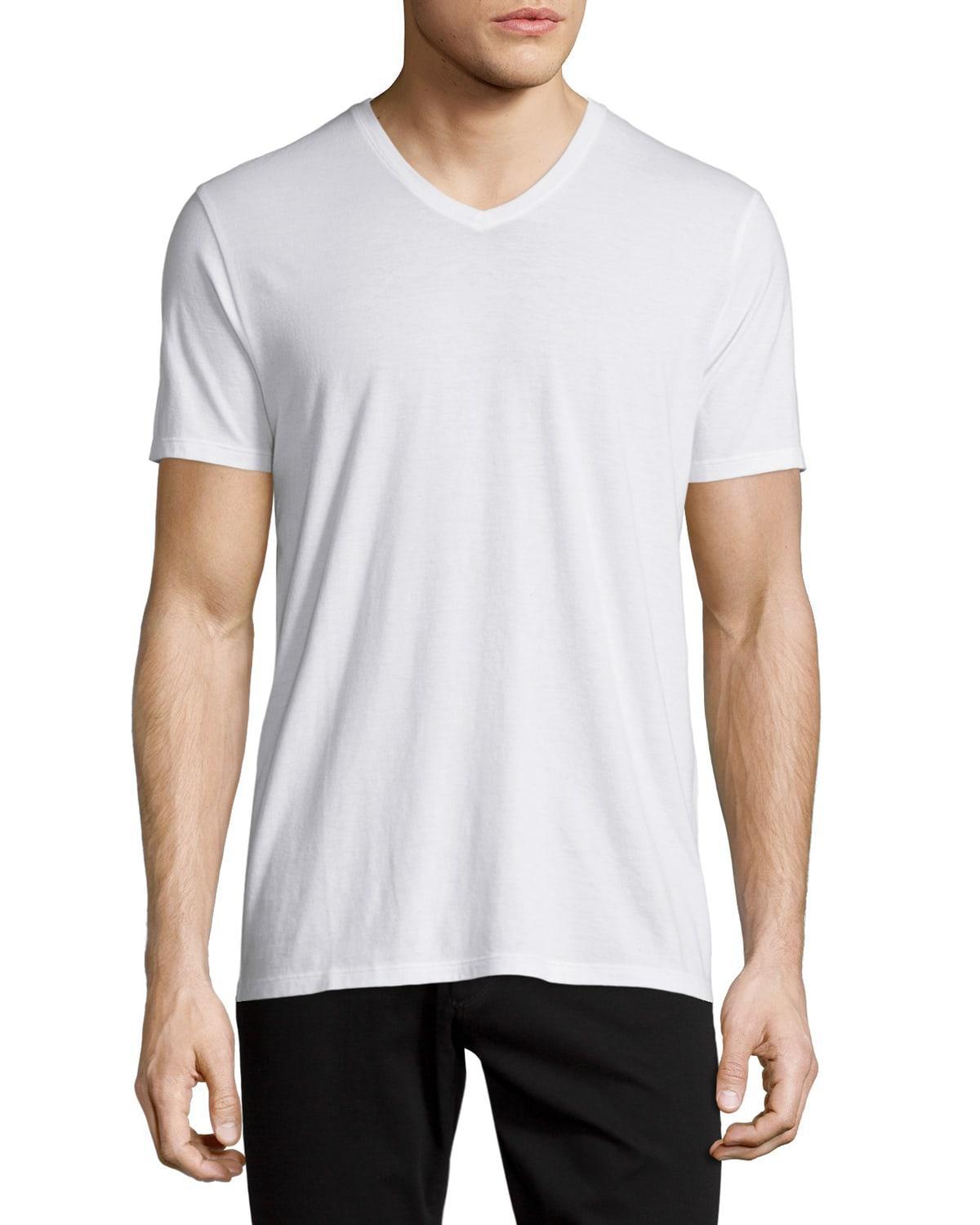 Mens Short-Sleeve V-Neck T-Shirt Product Image