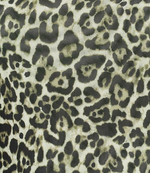 Stevie by Steve Madden Crew Neck Animal Printed Mesh T-Shirt Product Image