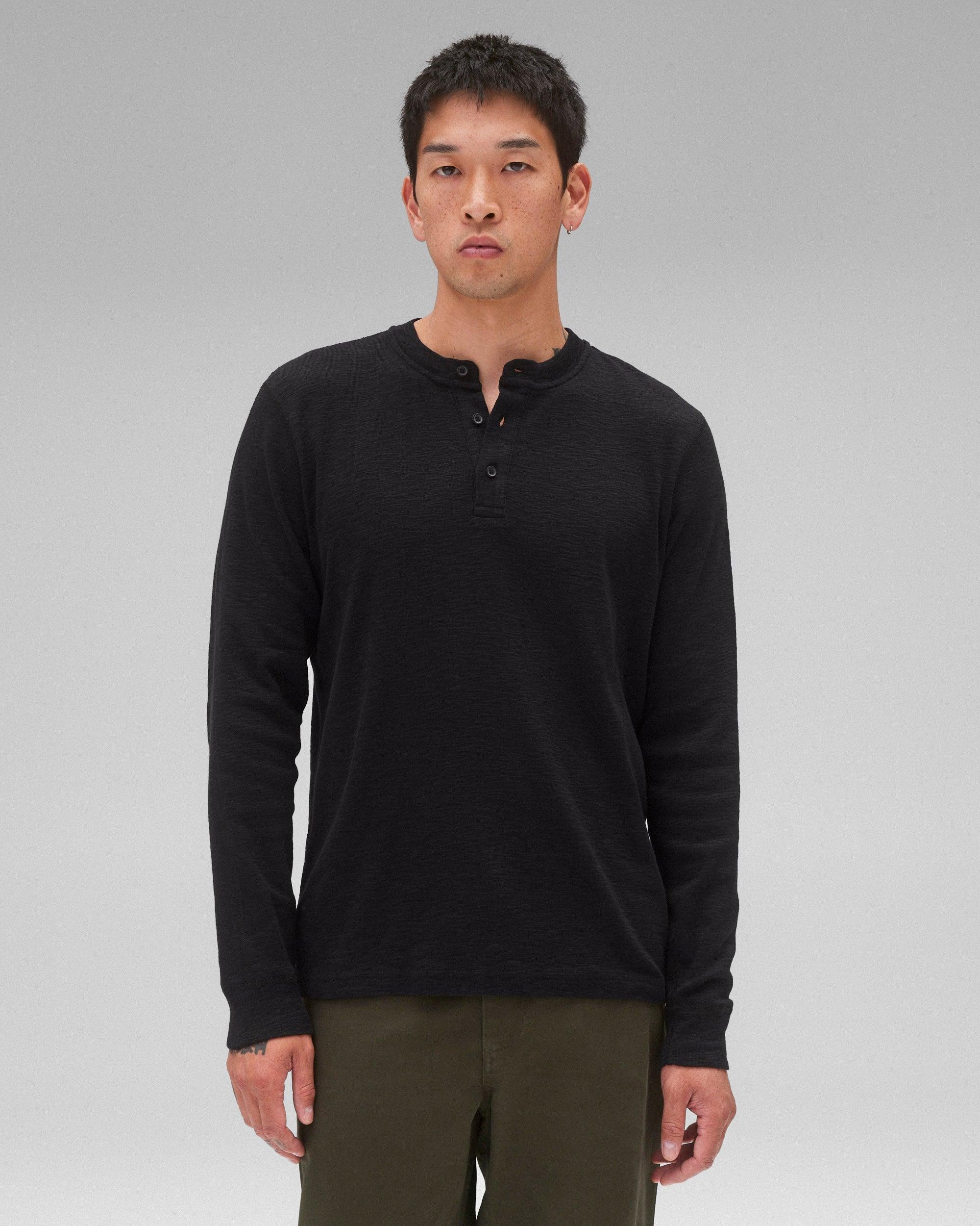 1X1 Slub Slim Henley Male Product Image