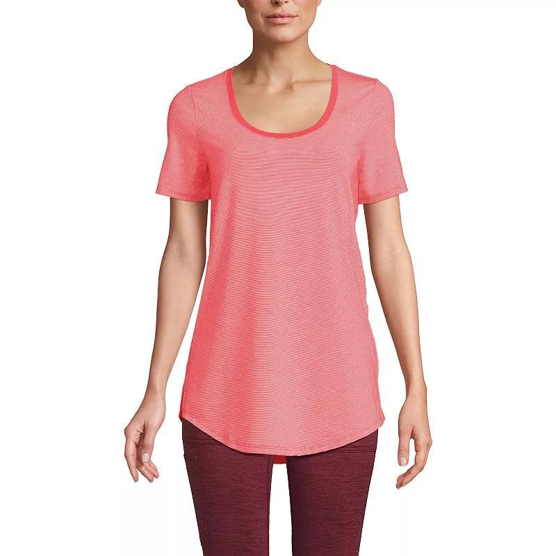 Womens Lands End Short Sleeve Tunic T-Shirt, Womens Product Image