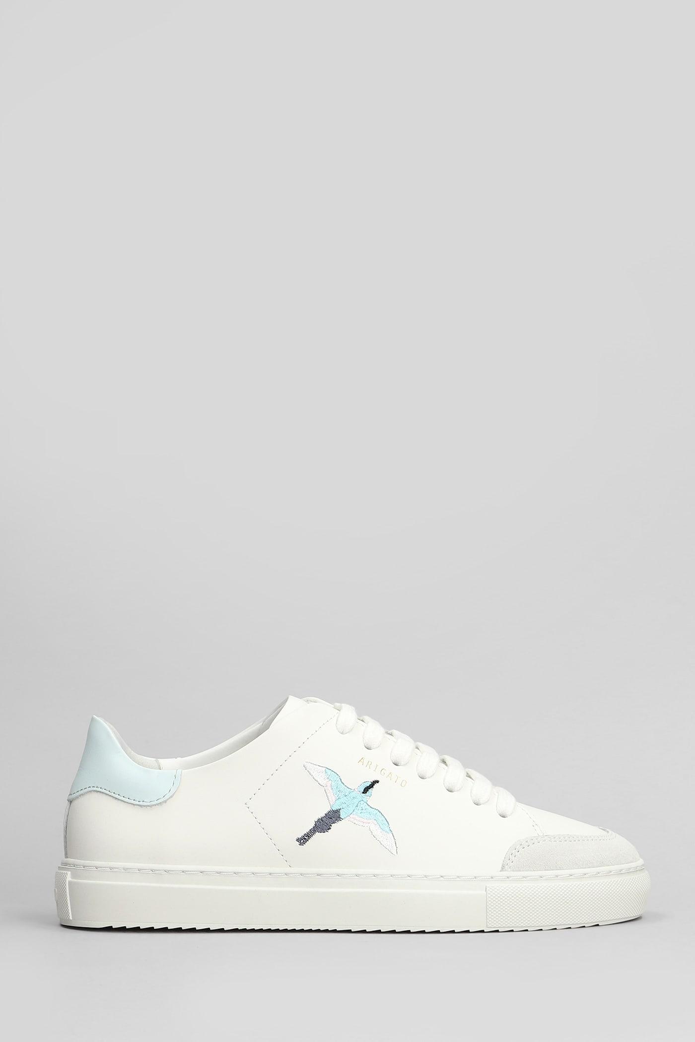 AXEL ARIGATO Clean Embroidered Lace-up Sneakers In White Product Image