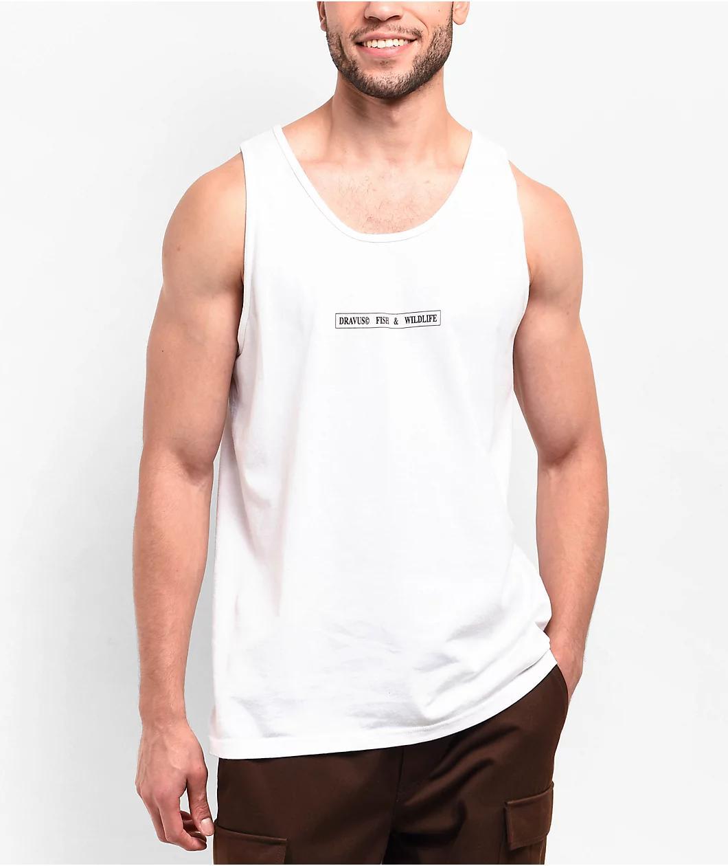 Dravus Fish And Wildlife White Tank Top Product Image