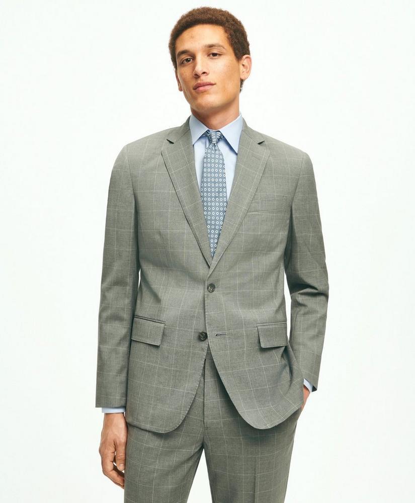 Slim Fit 1818 Windowpane Suit In Wool Product Image
