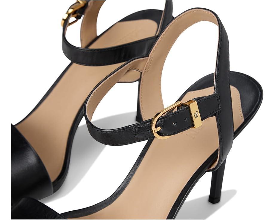Allie Crocodile-Embossed Leather Sandals Product Image