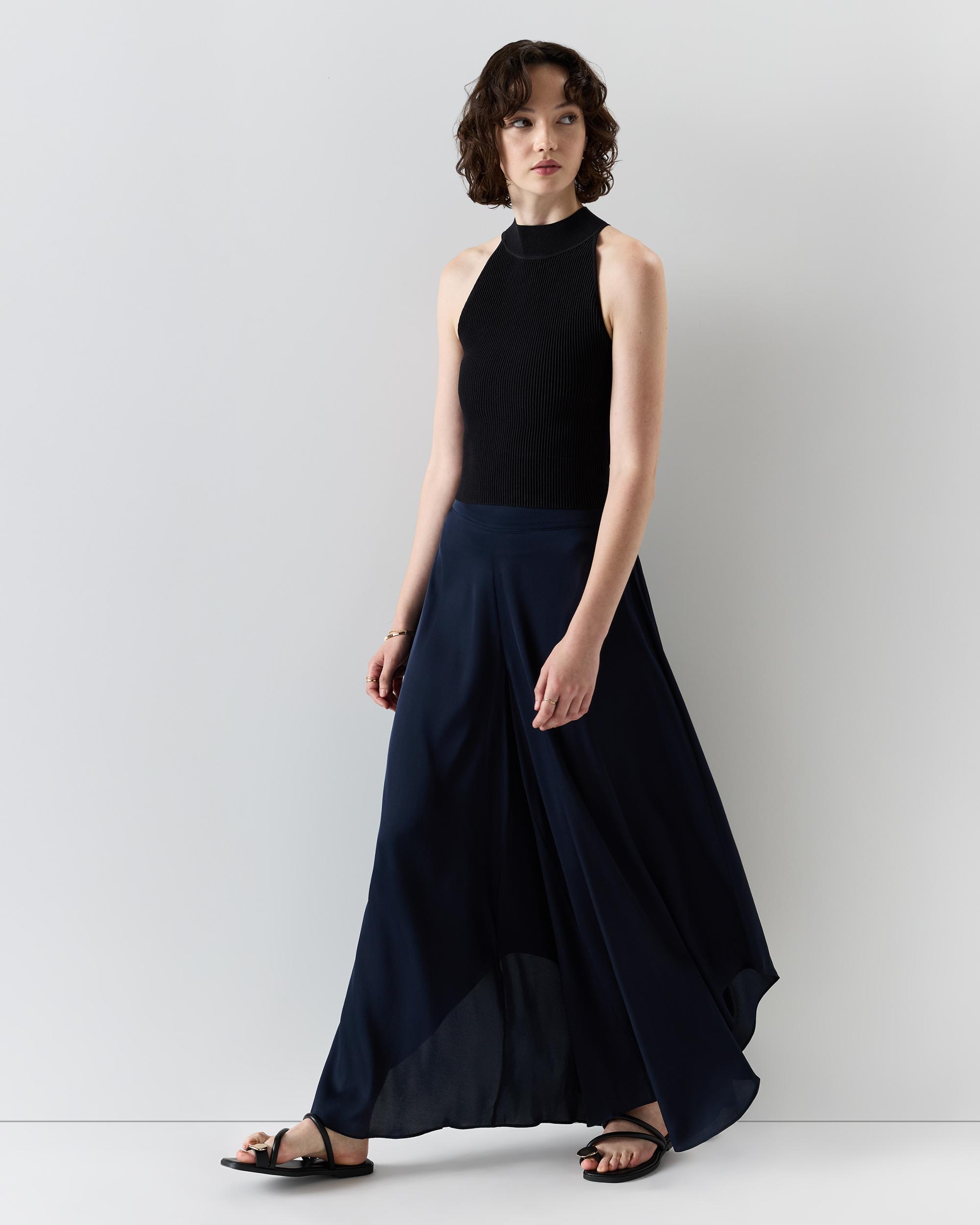 Quince | Women's Washable Stretch Silk Palazzo Pants Mulberry Silk Product Image