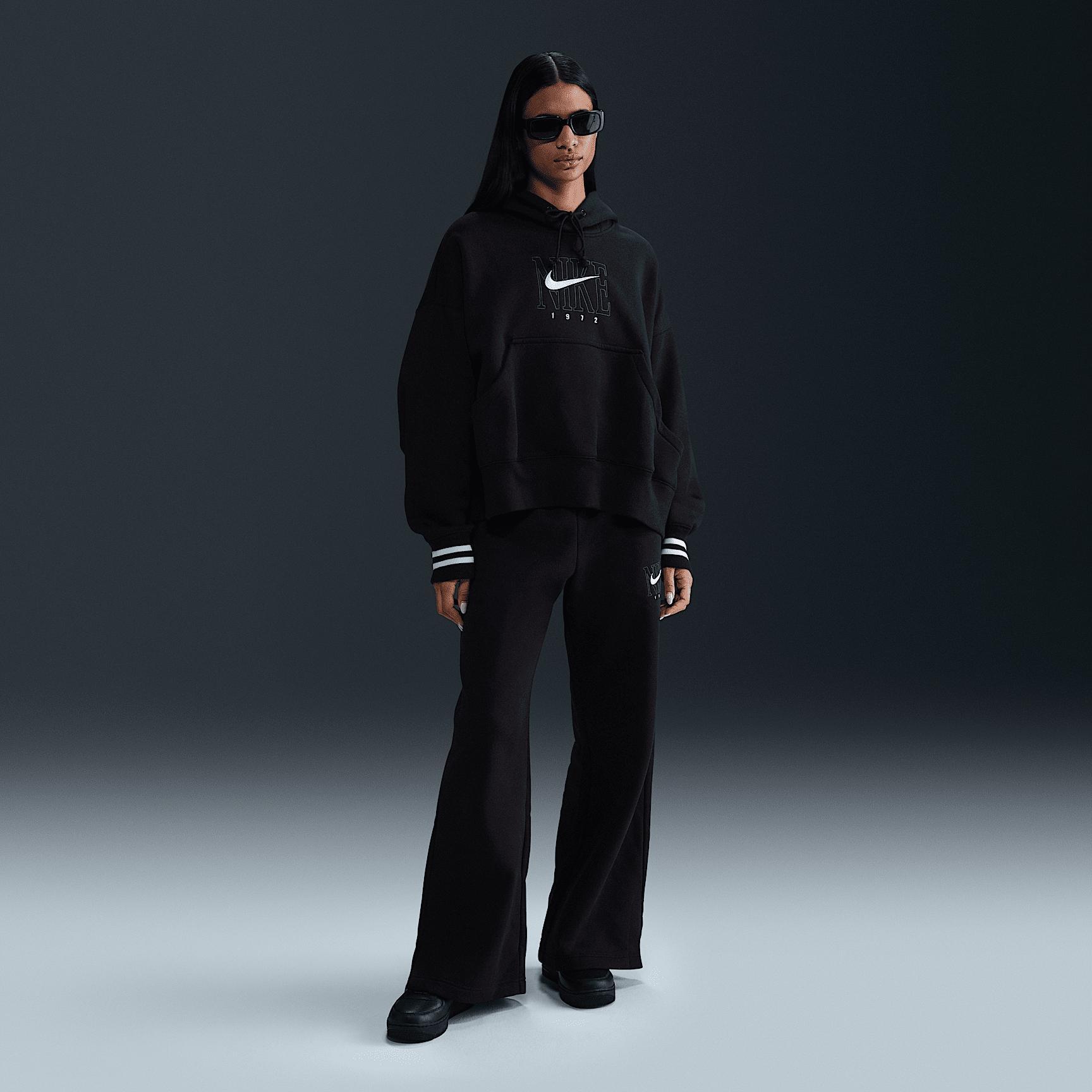 Women's Nike Sportswear Phoenix Fleece High-Waisted Wide-Leg Graphic Pants Product Image