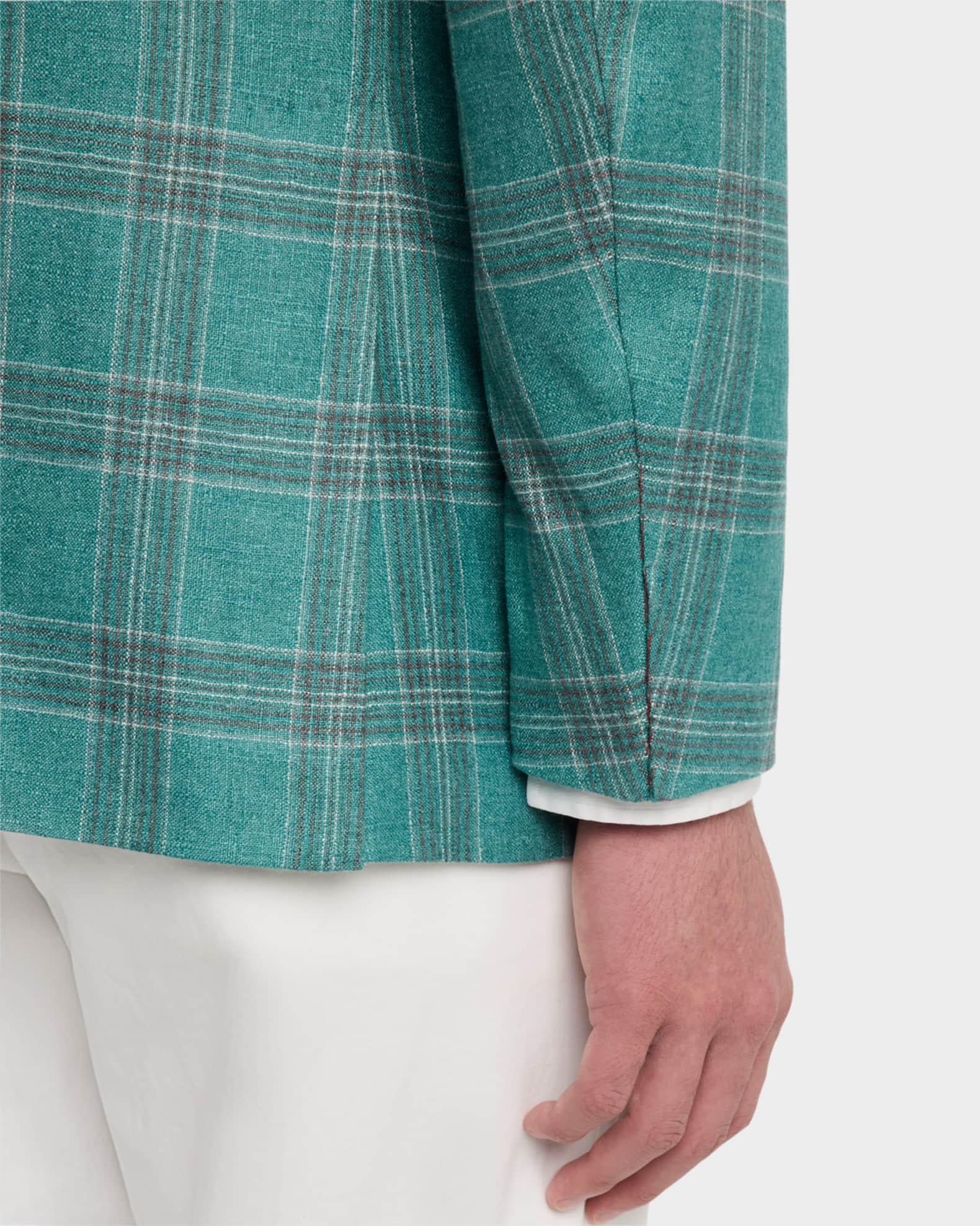 Men's Silk-Cashmere Plaid Sport Coat Product Image
