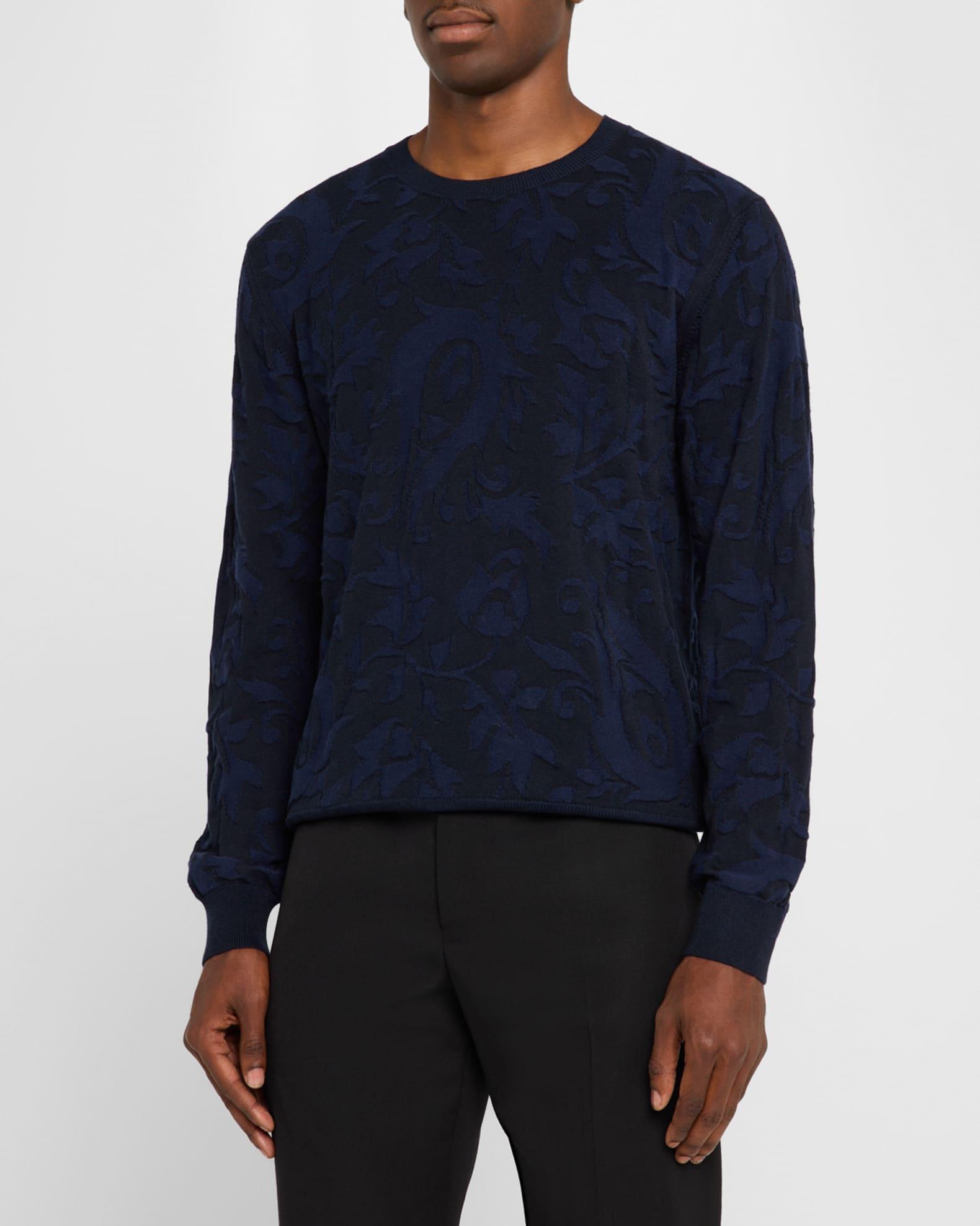 Men's Jacquard Cotton-Cashmere Sweater Product Image