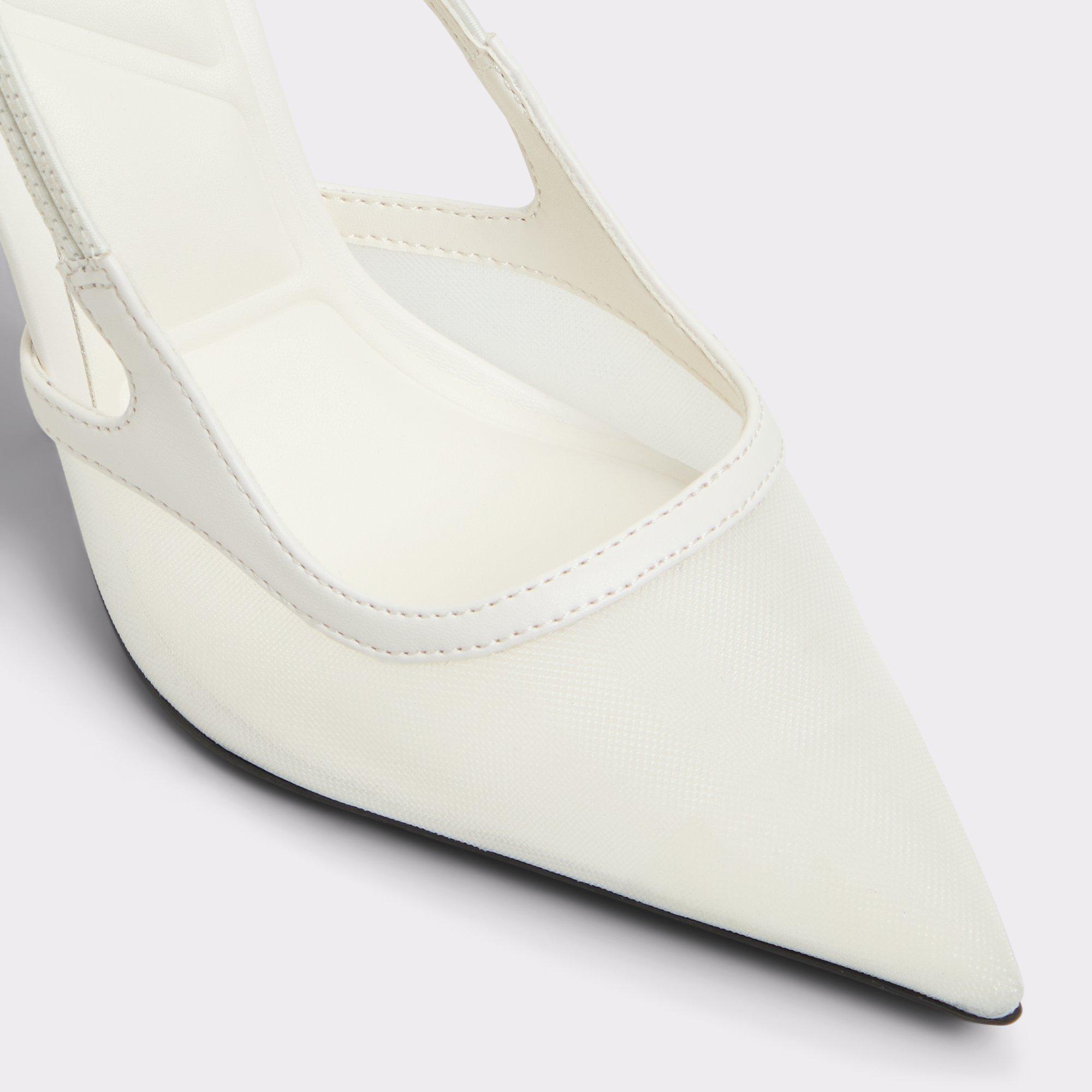 ALDO Evania - Women's Slingback Collection - White, Size 8.5 Product Image
