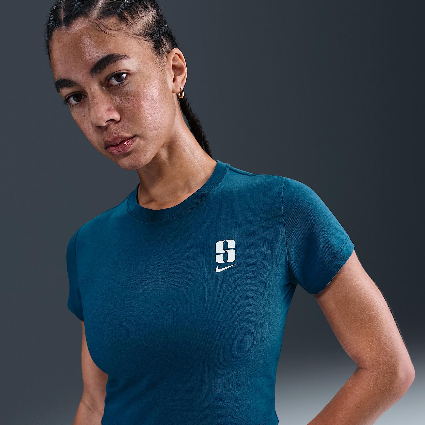 Sabrina Women's Short-Sleeve Cropped T-Shirt Product Image