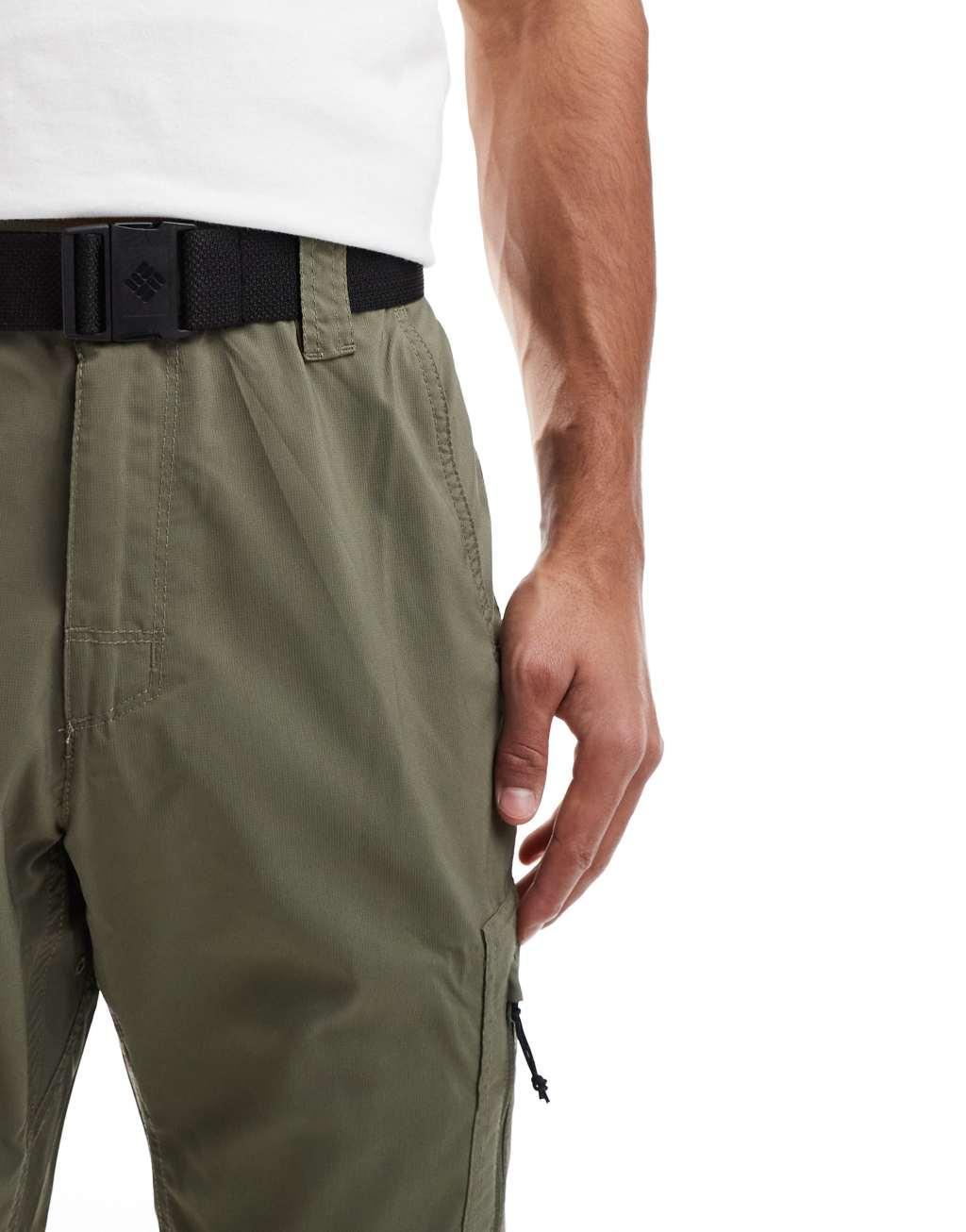 Columbia Silver Ridge utility pants in green  Product Image