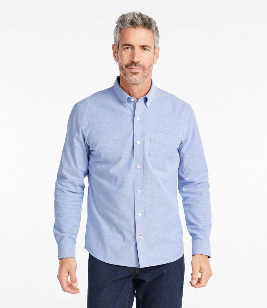 
                            Men's Comfort Stretch® Oxford Shirt, Slightly Fitted Untucked Fit
                         Product Image