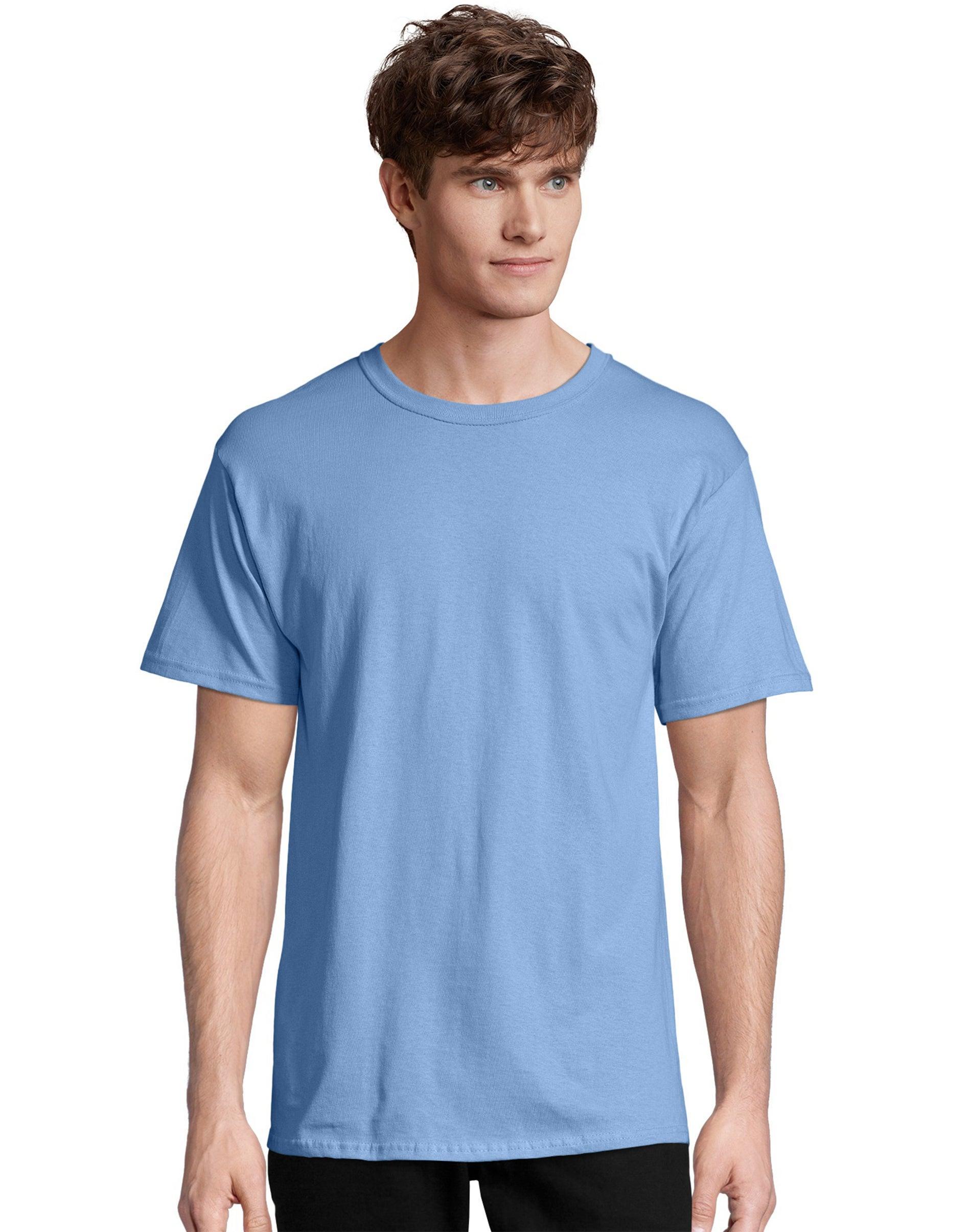 Men's Hanes® Essentials 4-Pack Cotton T-Shirt, Size: XL, Blue Product Image