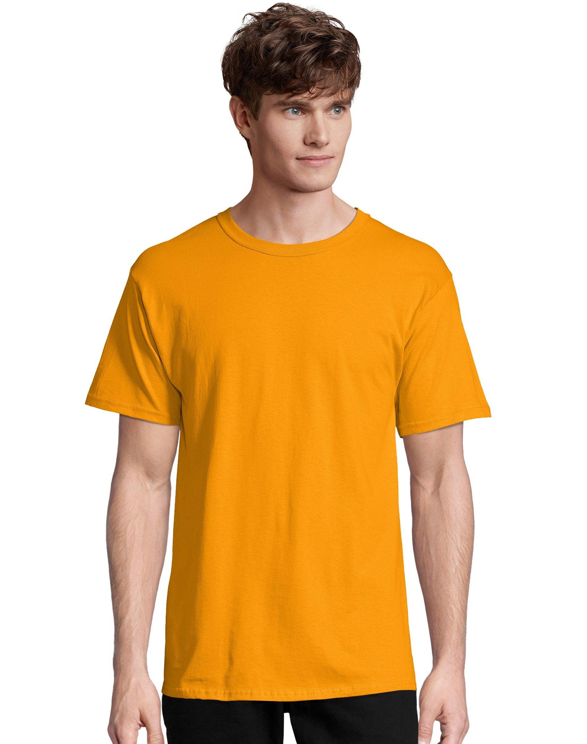 Men's Hanes® Essentials 4-Pack Cotton T-Shirt, Size: XL, Blue Product Image