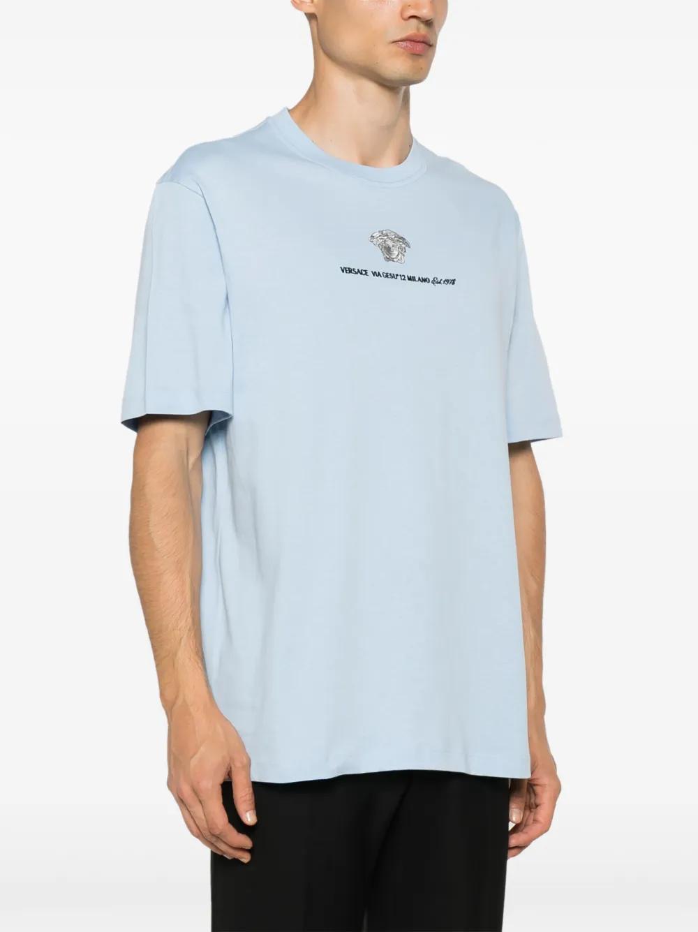 Medusa Milano embroidered T-shirt Product Image