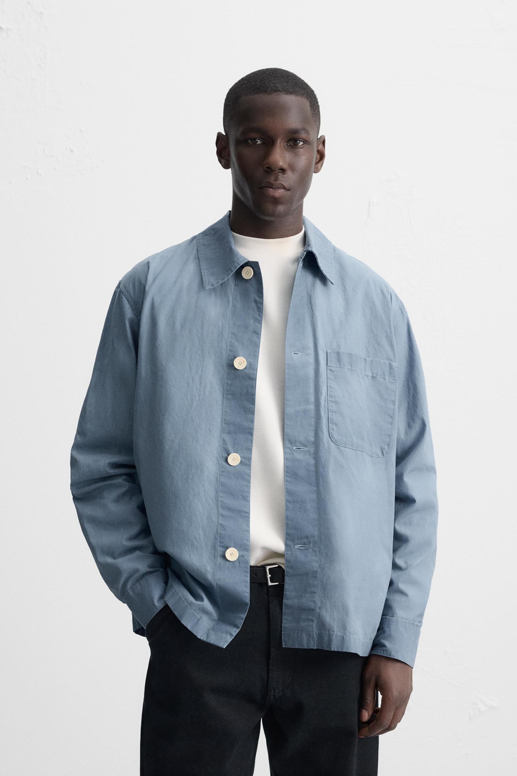 WAXED EFFECT OVERSHIRT Product Image
