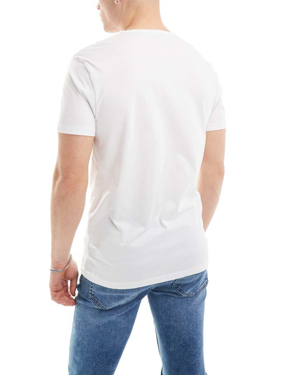 Paul Smith 3 pack t-shirts with logo in black white navy Product Image