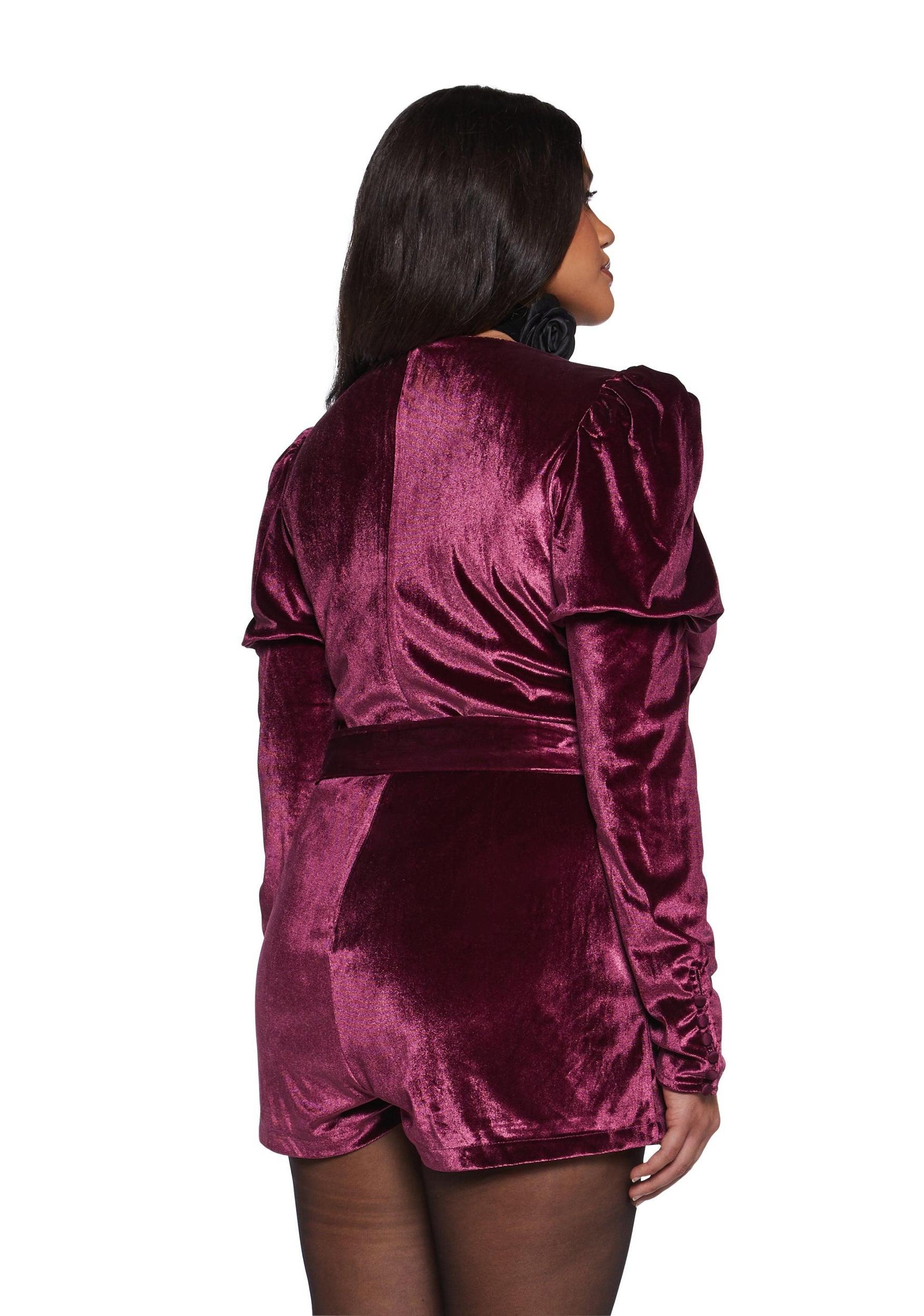Chic Manners Velvet Romper - Pink Baby Product Image