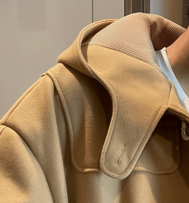 RT No. 3469 HOODED WOOLEN DUFFEL COAT JK Product Image
