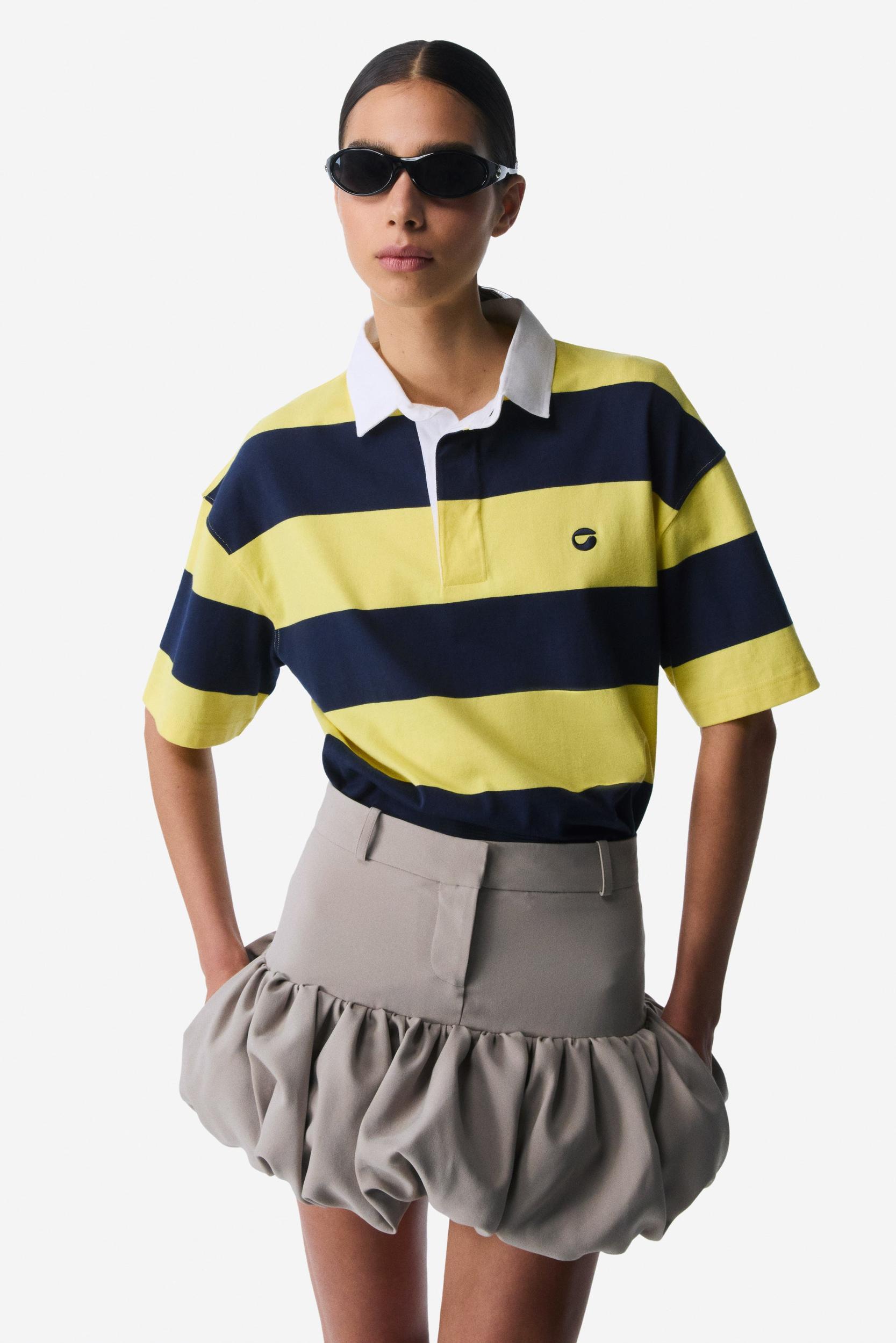 Gathered Hem Tailored Skirt Product Image