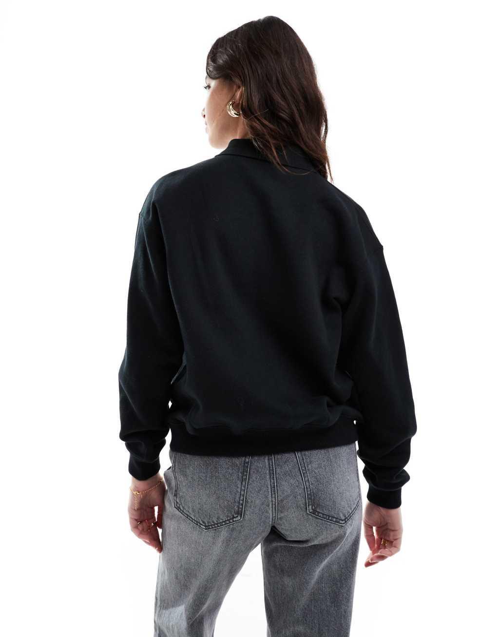 Polo Ralph Lauren icon logo polo sweatshirt in black Product Image