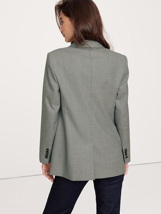 Slim Italian Wool Blazer Product Image