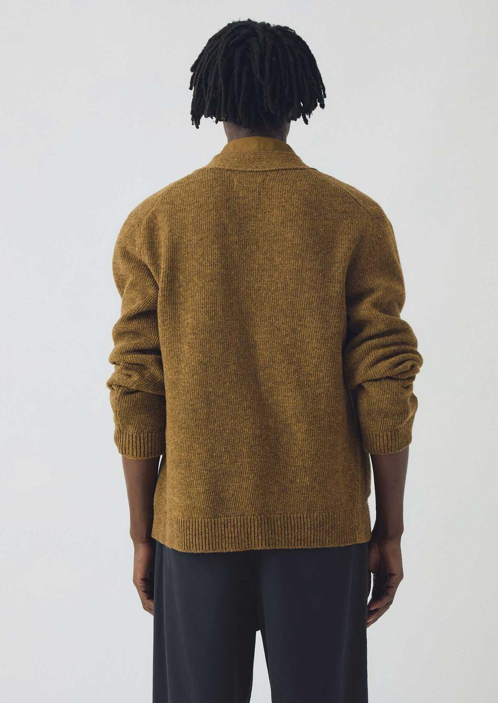 Melange Wool Cardigan | Dijon Product Image