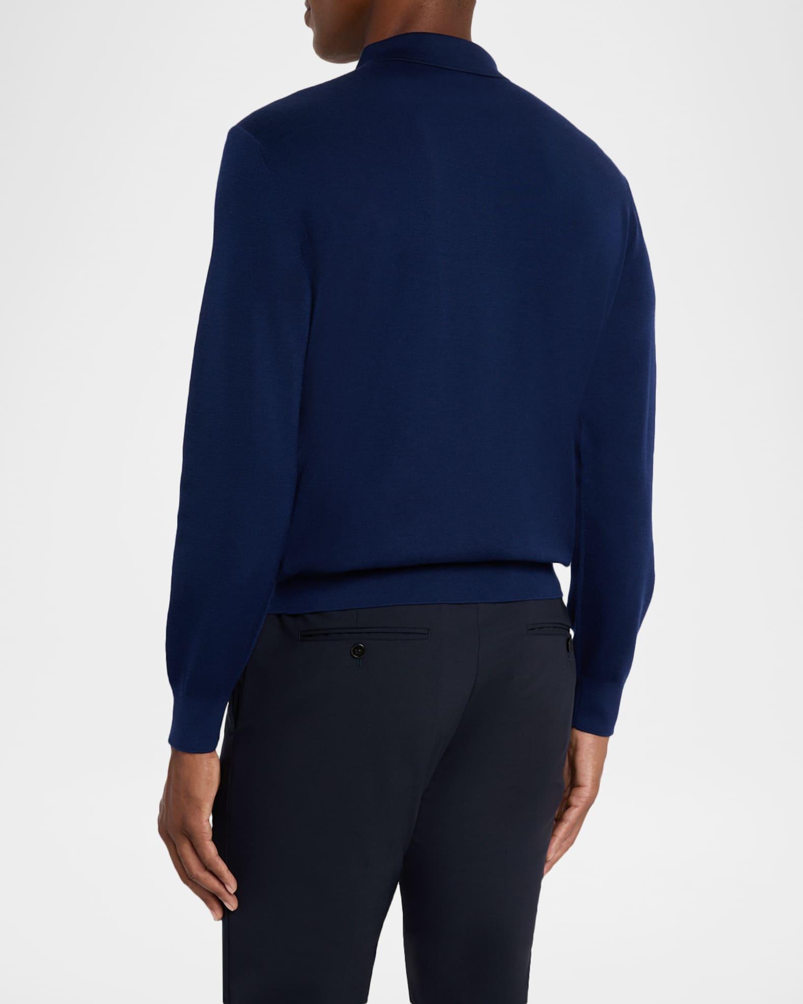 Men's Cashmere Quarter-Zip Polo Sweater Product Image