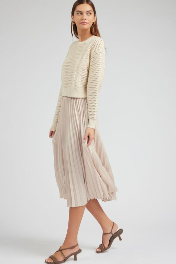 Accordion Dress/Sweater Set Product Image