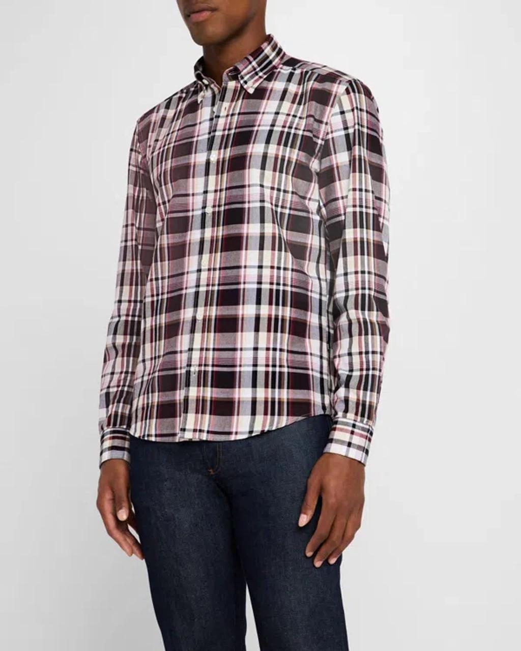 Mens Liam Cotton Vichy Check Sport Shirt Product Image