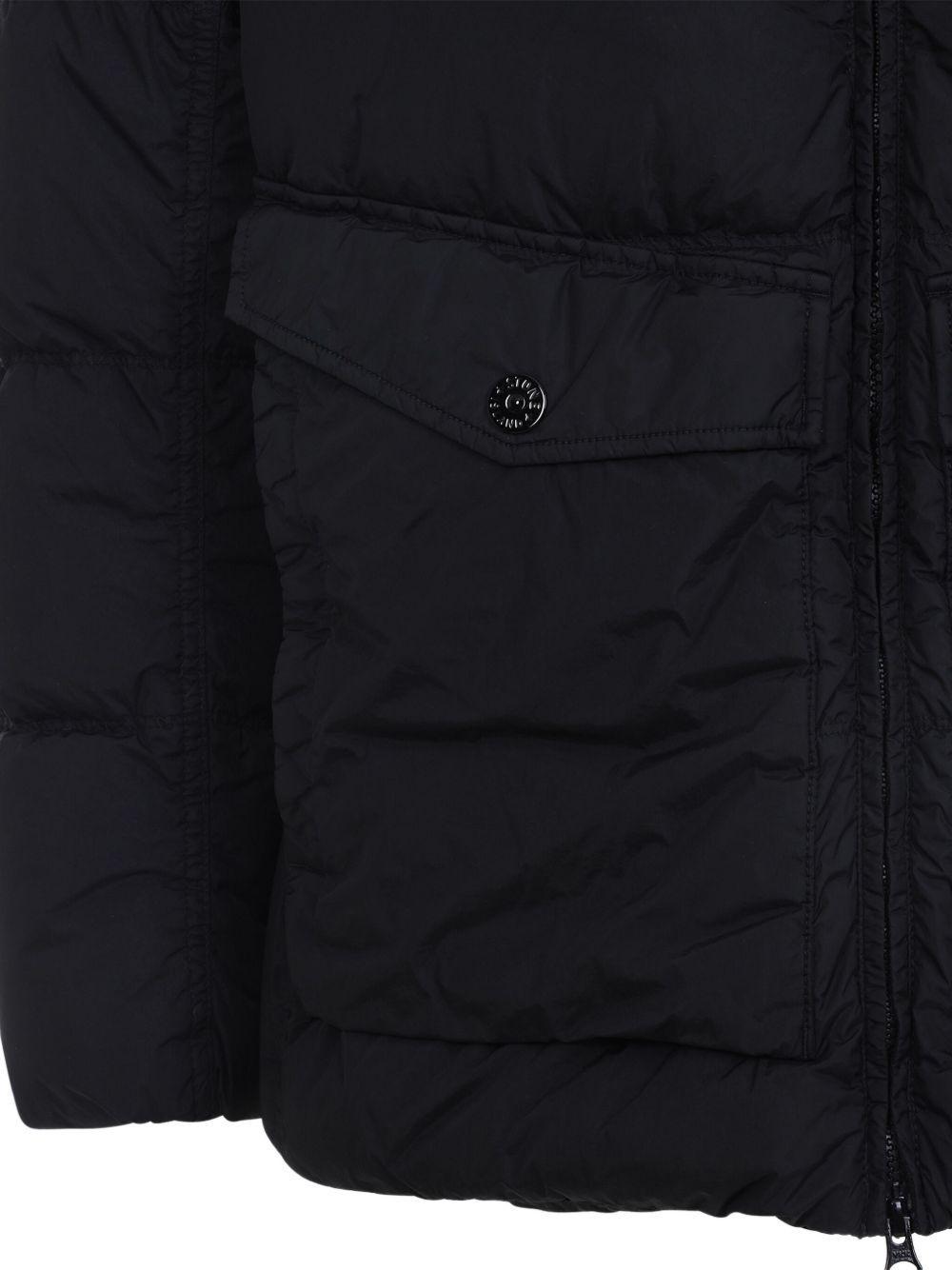 compass-appliqué padded jacket Product Image