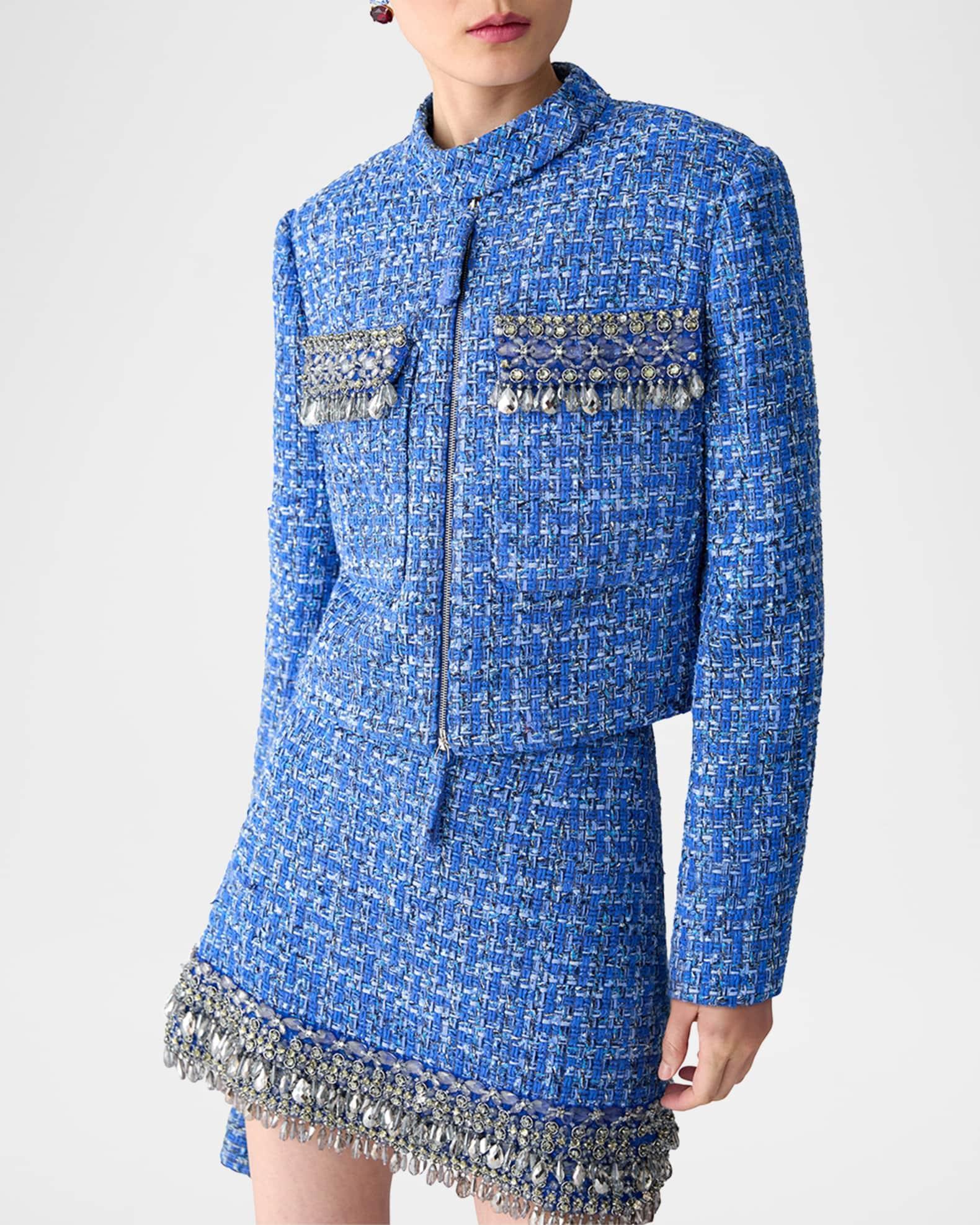 Embellished Tweed Mini Skirt Product Image