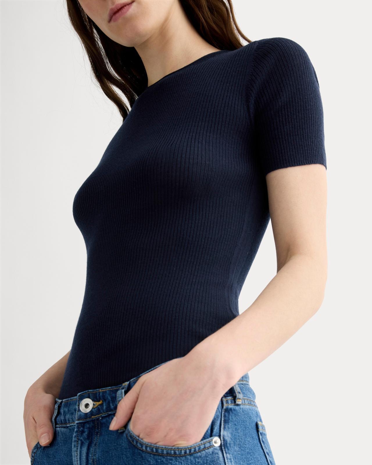 Womens Sweater T-Shirt in Ultrasoft Merino by Everlane Product Image