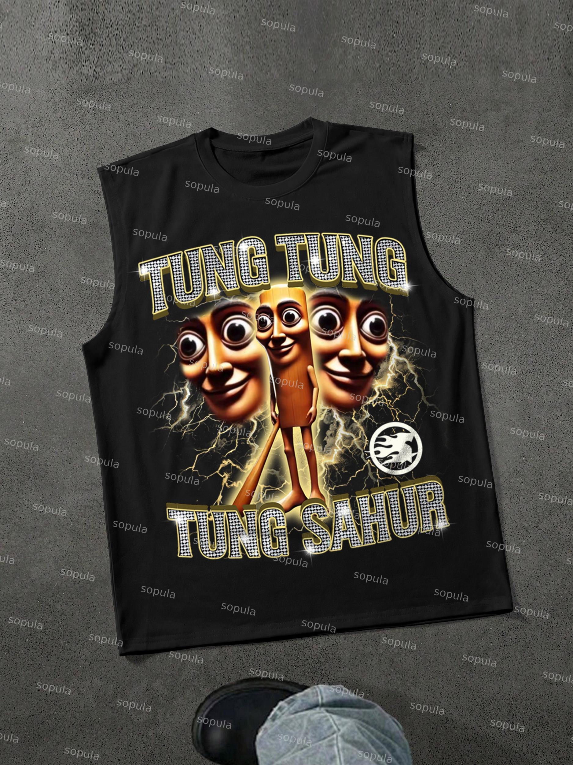 Tung Tung Tung Sahur Vintage Graphic Tank Top Product Image