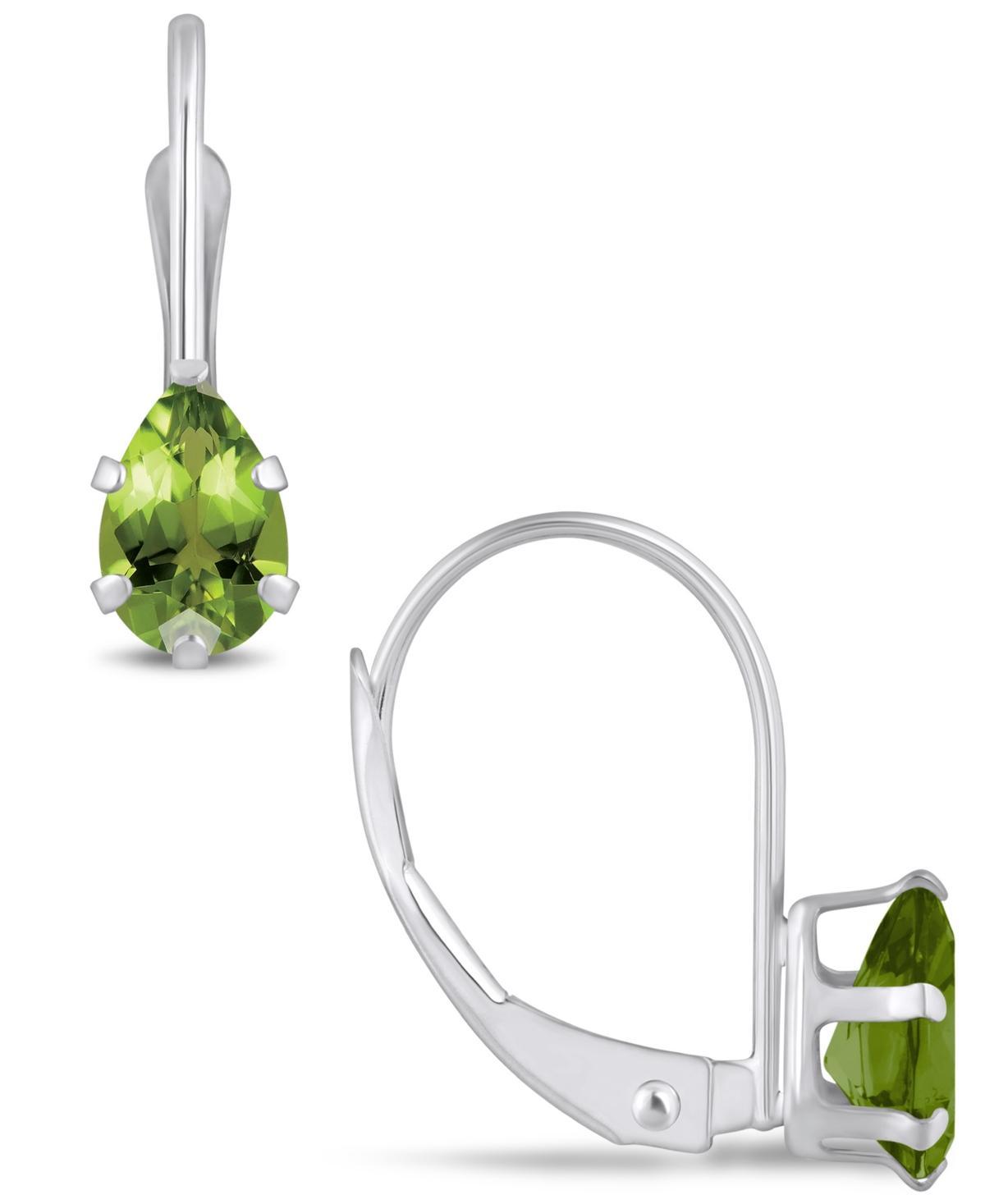 Celebration Gems 10k Gold Pear Shape Amethyst Leverback Earrings, Womens Product Image