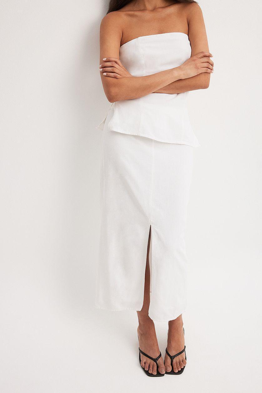 Slit Detail Midi Skirt Product Image