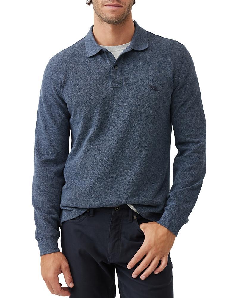 Mens Long-Sleeve Pique Polo Shirt Product Image