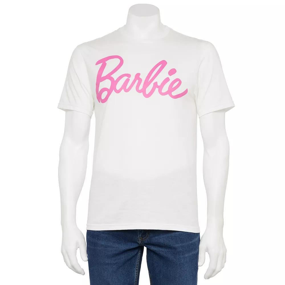 Men's Short Sleeve Barbie Graphic Tee, Size: XXL, White Product Image