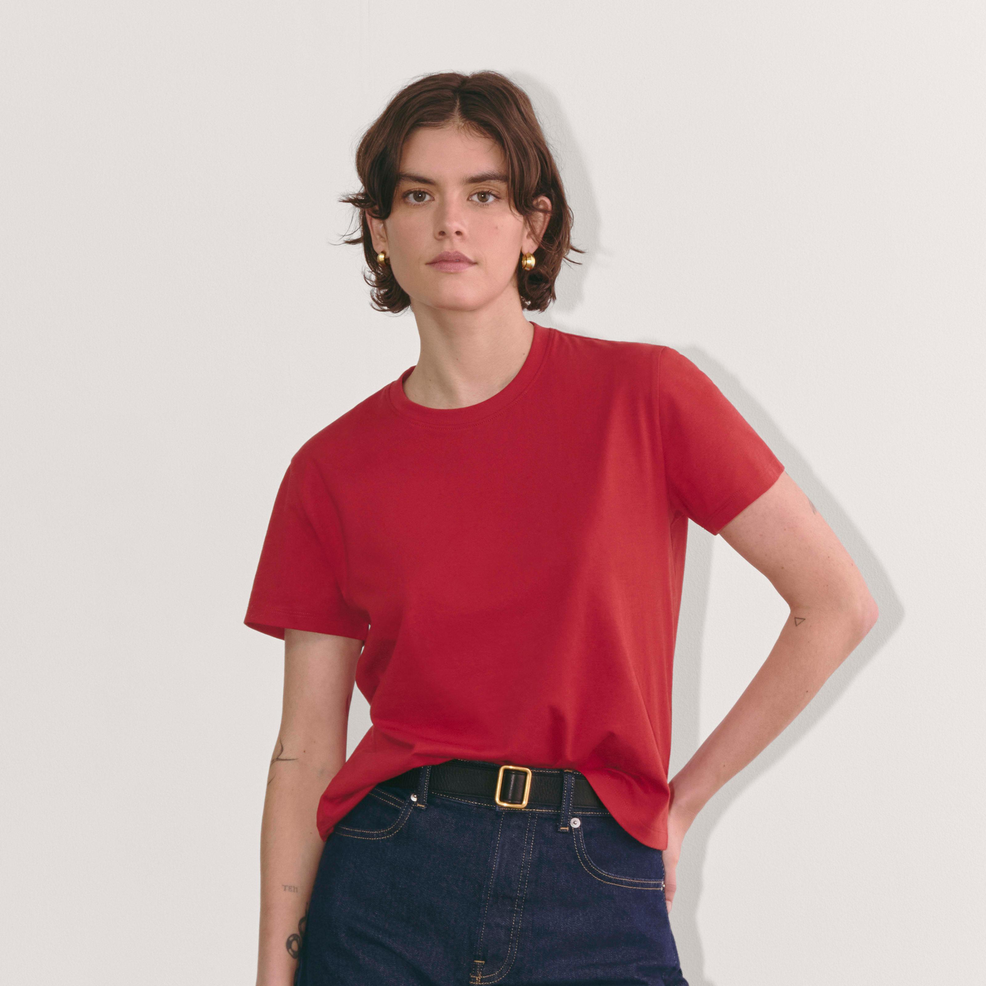 The Box-Cut Tee in Essential Cotton Product Image