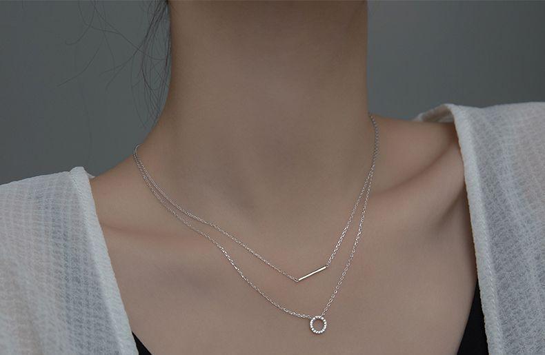 Sterling Silver Layered Necklace Product Image