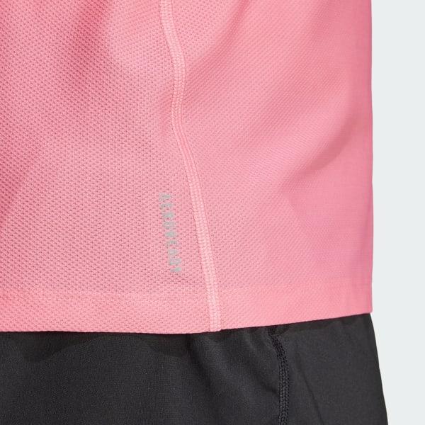 adidas Own The Run Tee (Plus Size) Pink Fusion 2X Womens Product Image