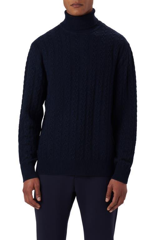 Mens Wool-Blend Turtleneck Sweater Product Image