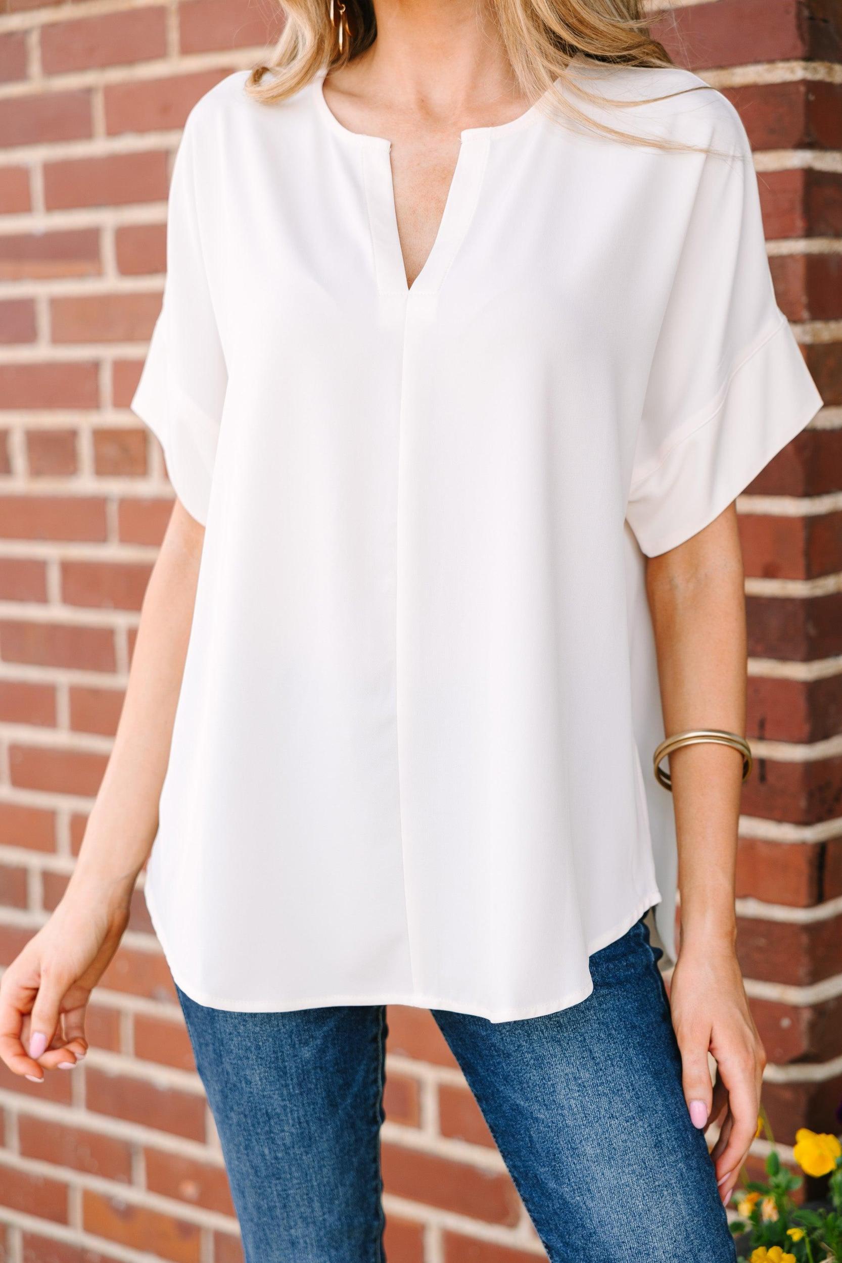 This Is Why Cream White Top Female Product Image