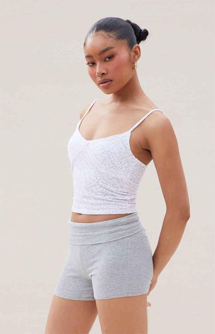 Beverly and Beck Women's Fold-Over Knit Biker Shorts Product Image