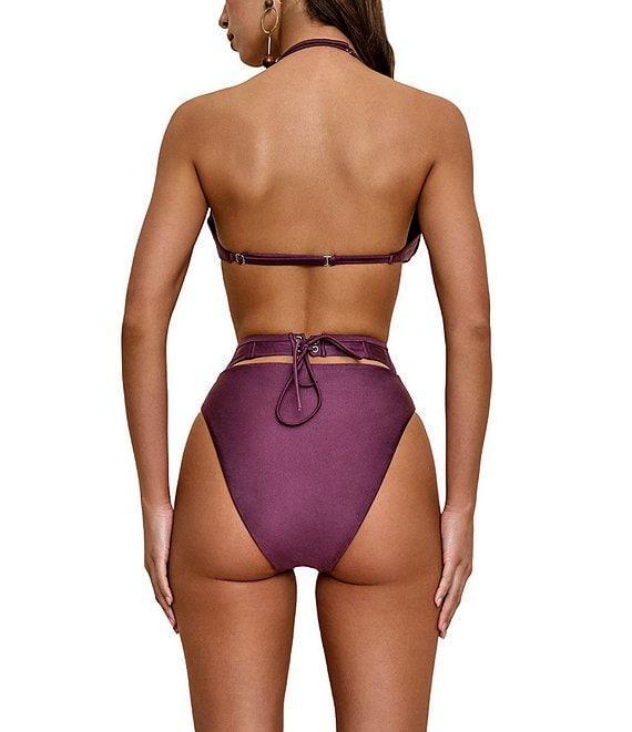 Andrea Iyamah Gadu Lace-Up High Waist Swim Bottom Product Image