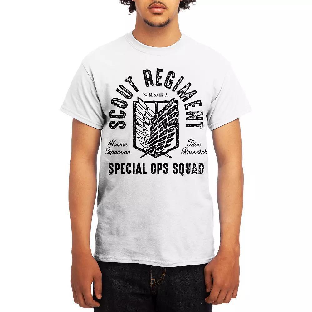 Men's Attack on Titan Eren & Titan Tee, Size: Medium, Red Product Image