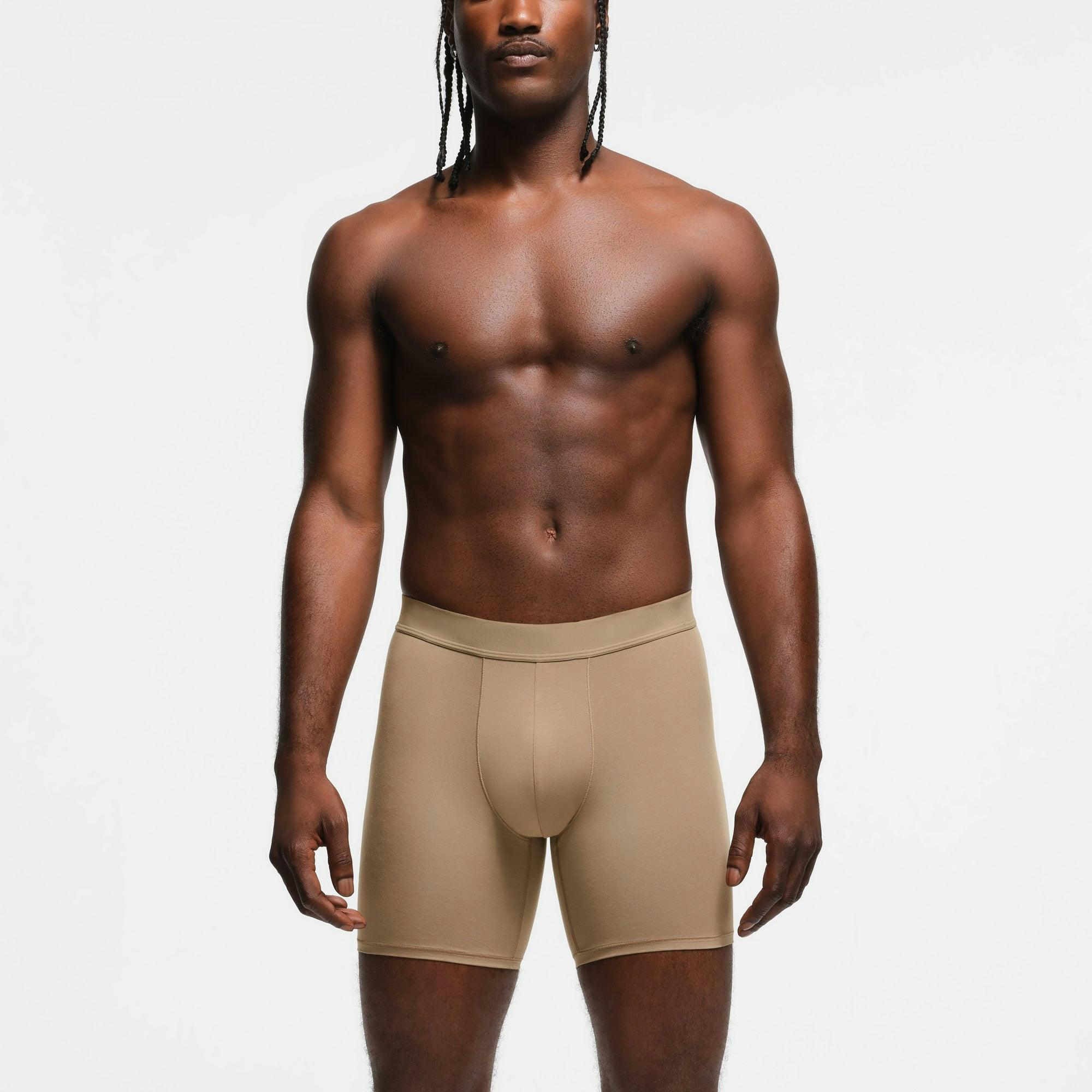 SKIMS STRETCH MENS CLEAN WAISTBAND 5" BOXER BRIEF 3-PACK | DESERT MULTI Product Image