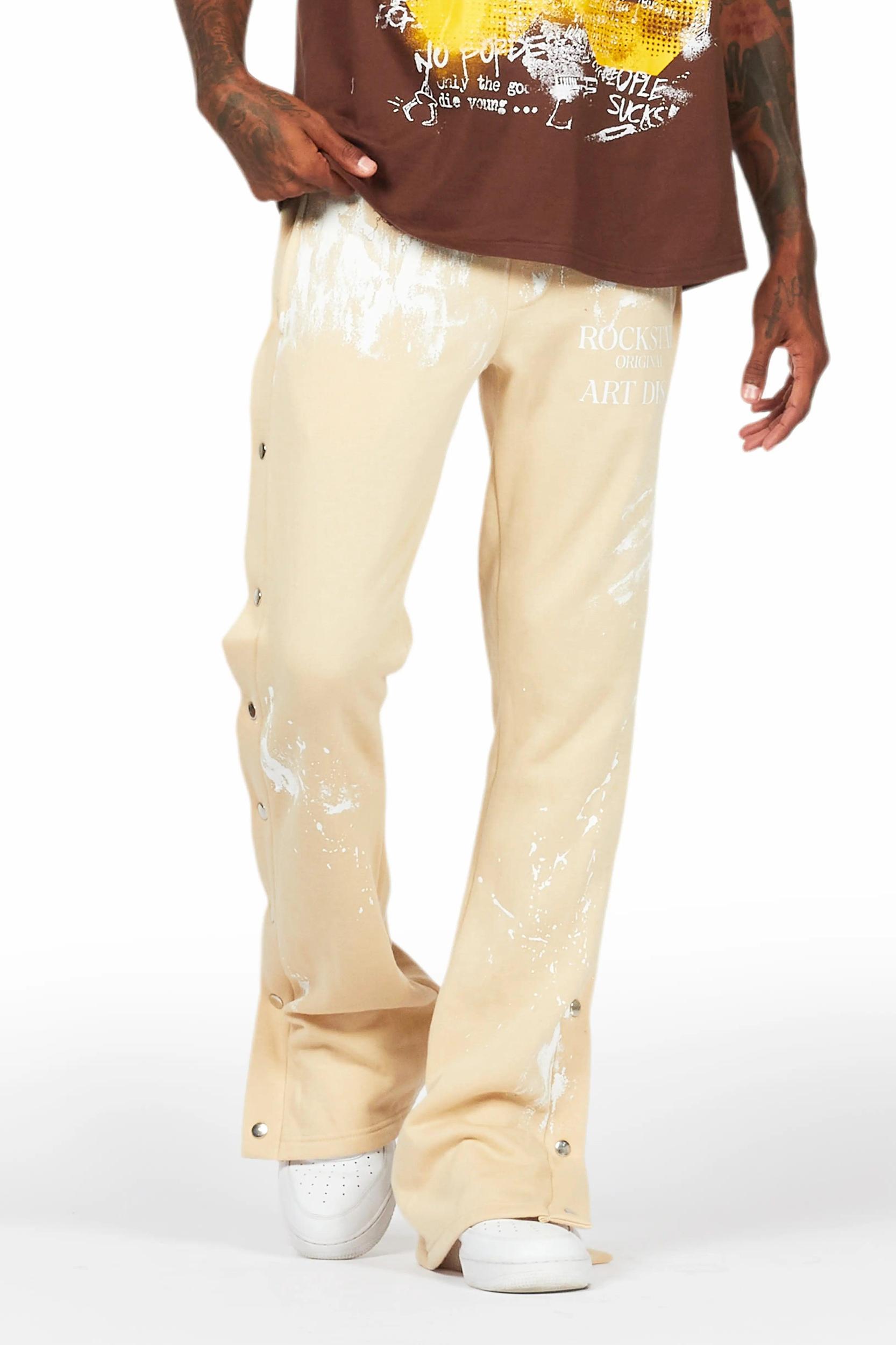 Ivo Beige Patchwork Bucket Hat Male Product Image
